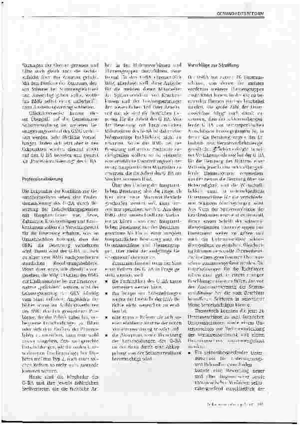 Vorschauseite 3: G-BA: Vom Selbstverwaltungsorgan zur staatlichen Regulierungsbehörde