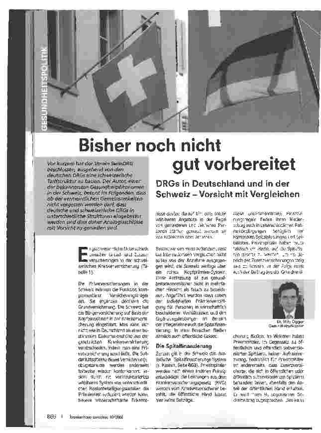 Vorschauseite 1: Bisher noch nicht gut vorbereitet