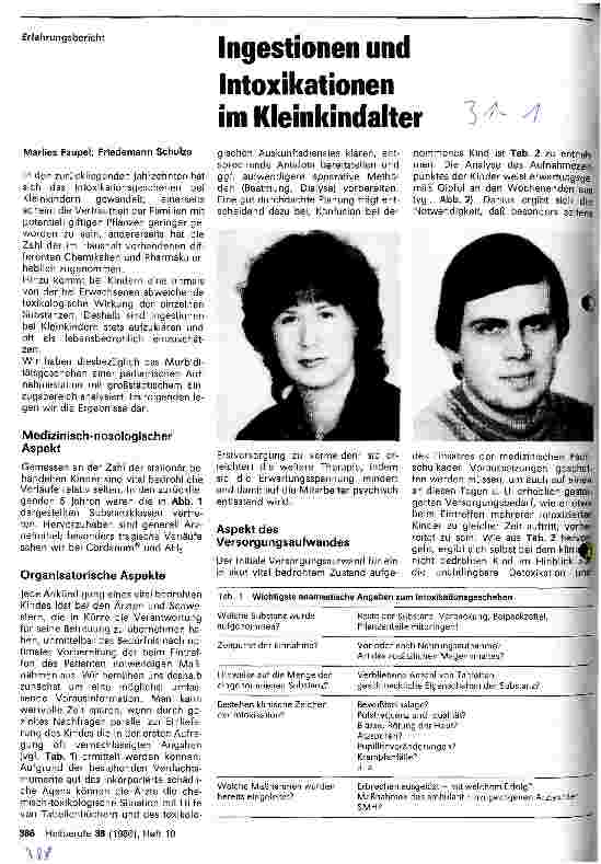 Vorschauseite 1: Ingestionen und Intoxikationen im Kleinkindalter