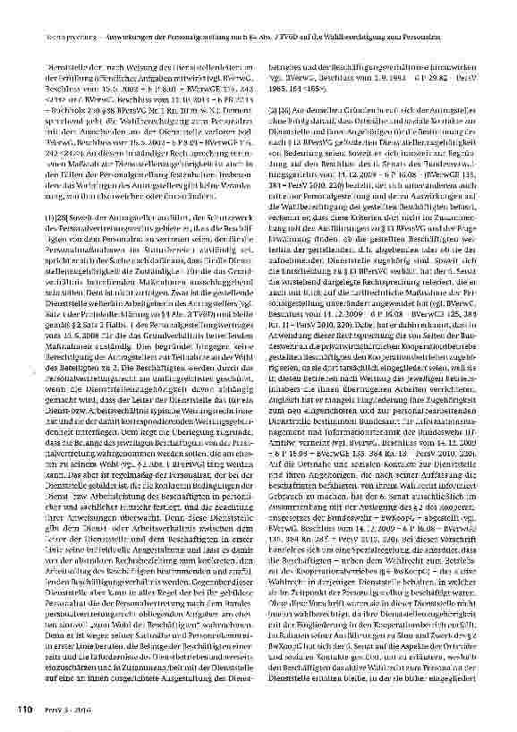 Vorschauseite 4: Auswirkungen der Personalgestellung nach §4 Abs. 3 TVöD auf die Wahl-berechtigung zum Personalrat bei der gestellenden Dienststelle