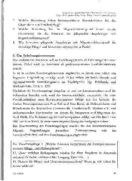 Vorschauseite 4: DIE SITUATION PFLEGENDER ANGEHÖRIGER IN FAMILIEN MIT TÜRKISCHEM MIGRATIONSHINTERGRUND IN BEZUG AUF DIE EINBEZIEHUNG EXTERNER PFLEGE- UND UNTERSTÜTZUNGSANGEBOTE