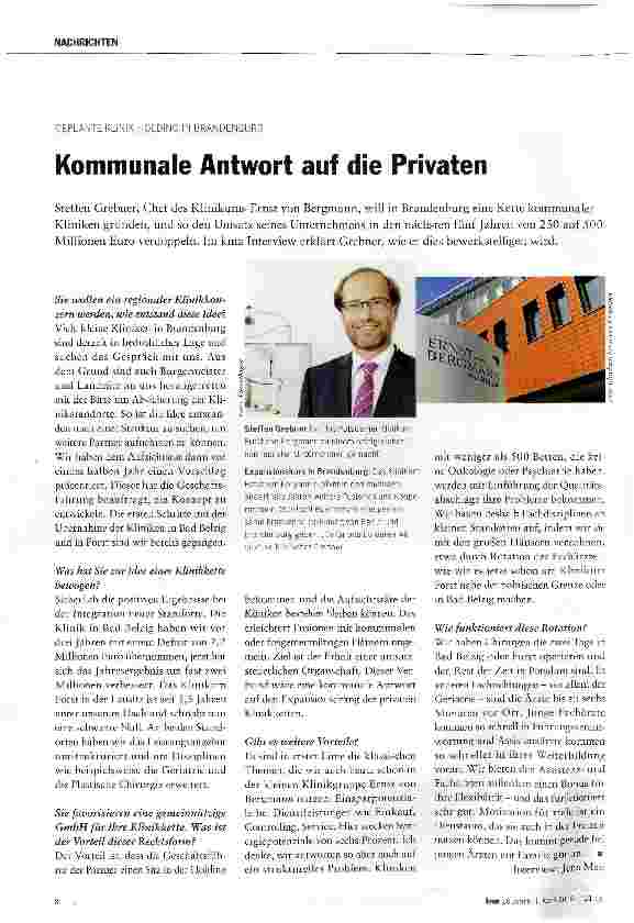 Vorschauseite 1: Kommunale Antwort auf die Privaten
