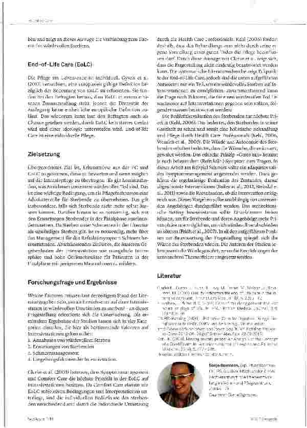 Vorschauseite 3: Würdevolles Sterben auf der Intensivstation - ein Widerspruch? !