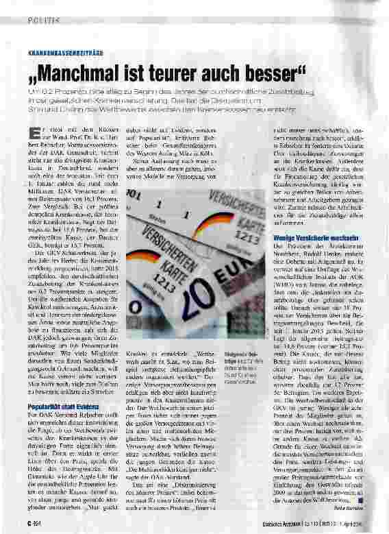 Vorschauseite 1: Manchmal ist teurer auch besser