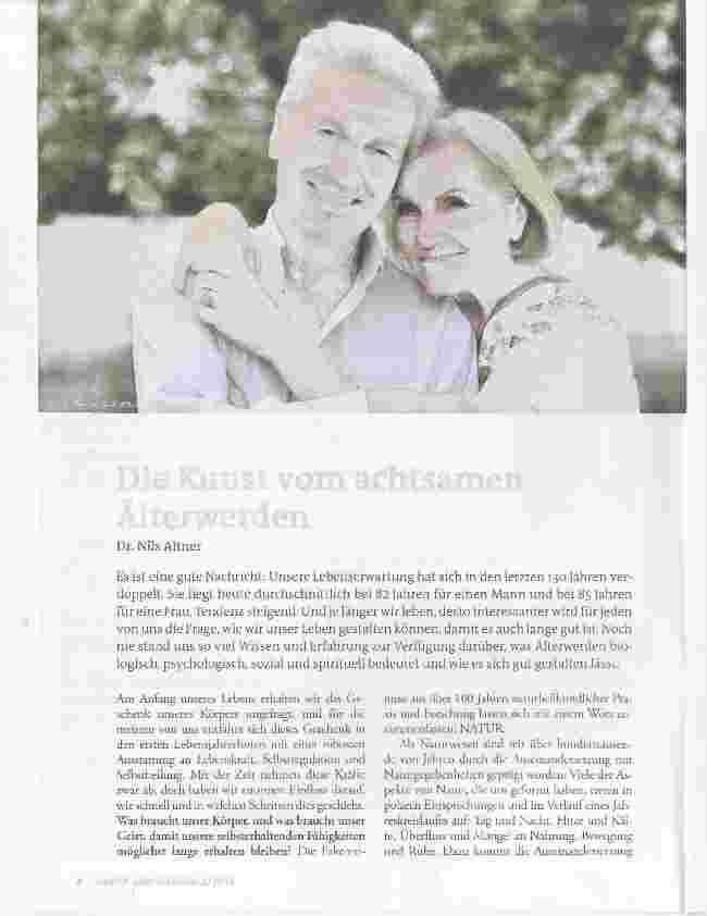 Vorschauseite 1: Die Kunst vom achtsamen Älterwerden