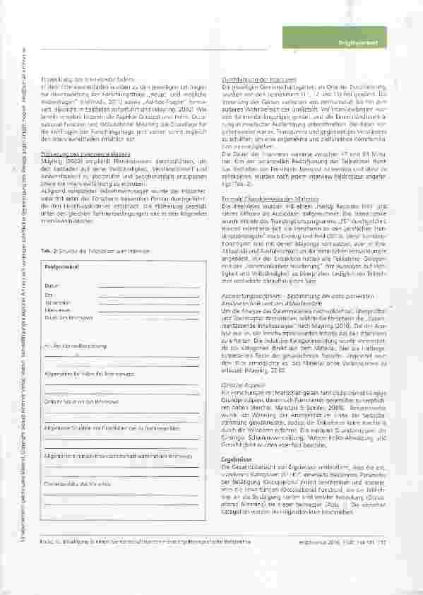 Vorschauseite 4: Betätigung in einem Gemeinschaftsgarten eine ergotherapeutische Perspektive