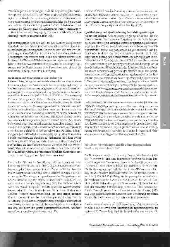 Vorschauseite 5: Die Soziotherapie nach §37a SGB V - ein Schritt zur besseren Versorgung psychisch kranker Patienten?