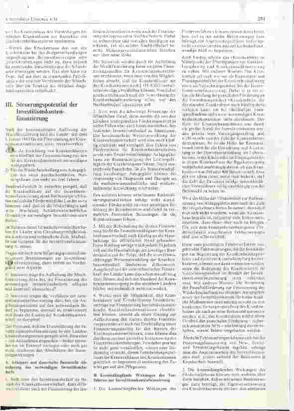 Vorschauseite 3: Steuerungspotiential der neuen Krankenhausgesetzgebung