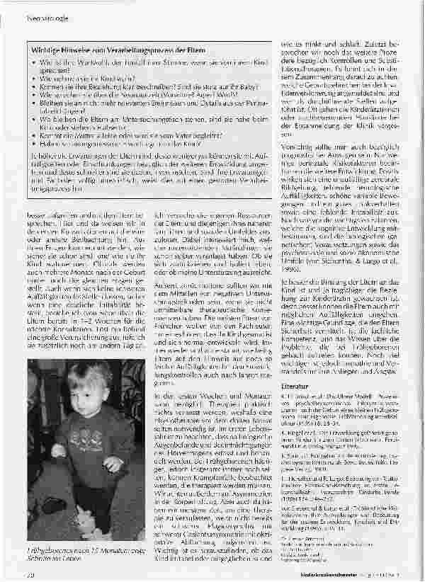 Vorschauseite 4: Betreuung von Elternextrem unreifer Frühgeborener