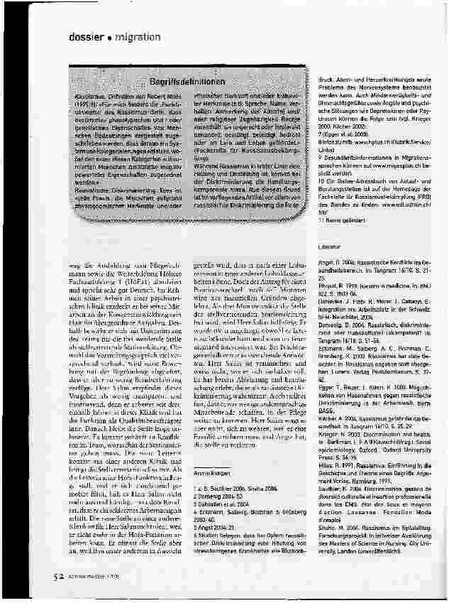 Vorschauseite 5: Rassistische Diskriminierung im Gesundheitswesen