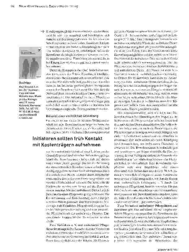 Vorschauseite 3: Innerhalb oder außerhalb des Heimgesetzes?