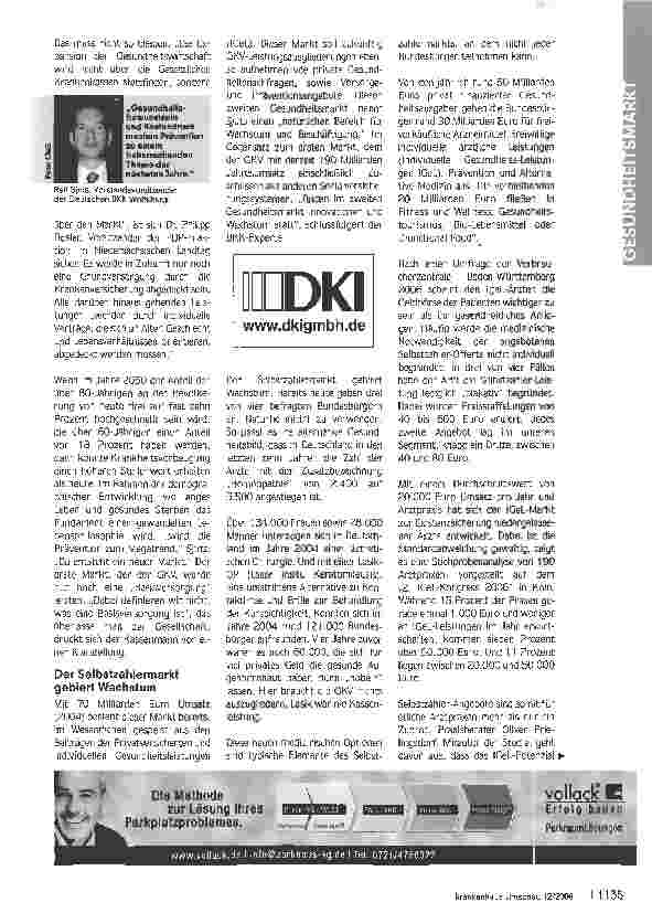 Vorschauseite 2: Neue Geschäftsfelder im zweiten Gesundheitsmarkt