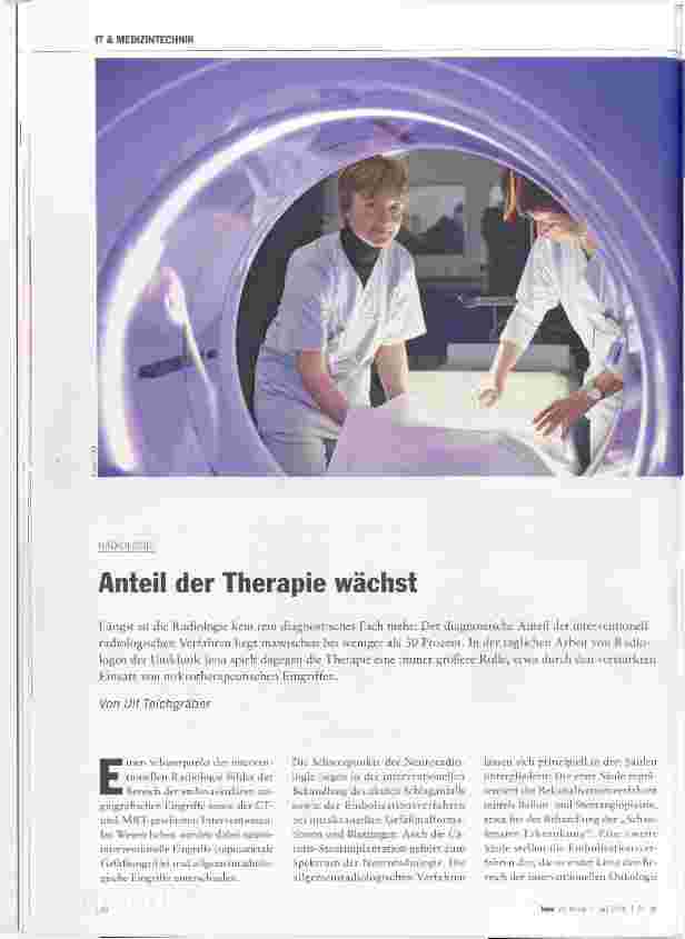 Vorschauseite 1: Anteil der Therapie wächst