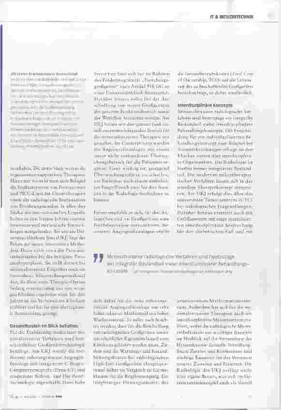 Vorschauseite 2: Anteil der Therapie wächst