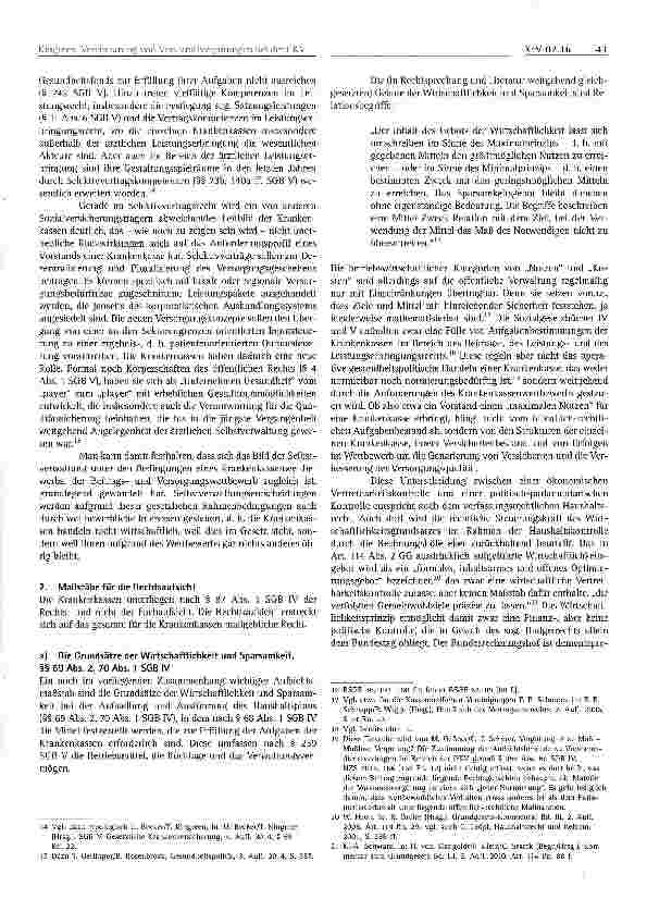 Vorschauseite 3: Die Rechtsaufsicht über die Vereinbarung von Vorstandsvergütungen bei den gesetzlichen Krankenkassen