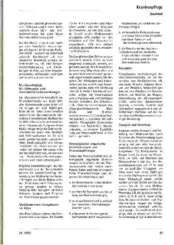Vorschauseite 2: Pharmakotherapie im Alter