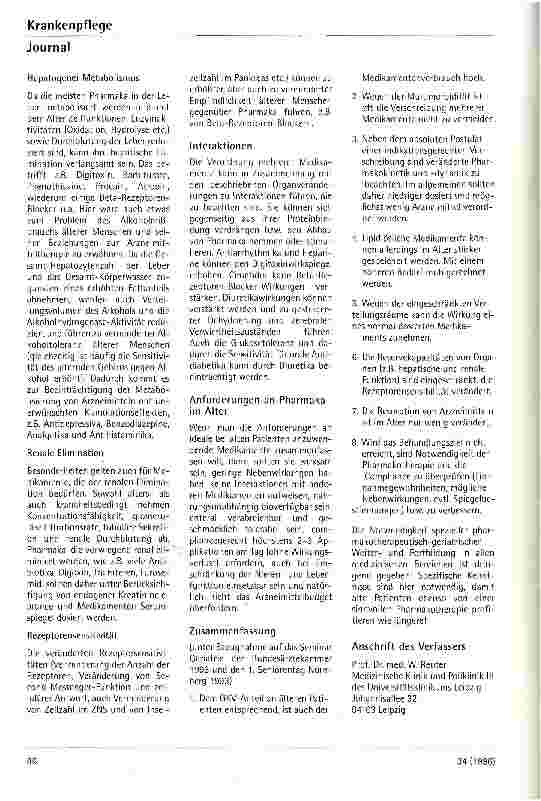 Vorschauseite 3: Pharmakotherapie im Alter