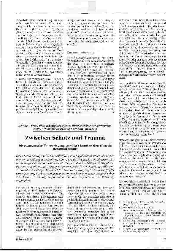 Vorschauseite 5: Zwangsbehandlungen in der Unterbringung