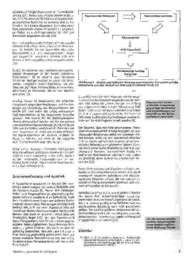 Vorschauseite 5: Psychosoziale Belastungen als Risikound Prognosefaktoren bei KHK und Herzinfarkt