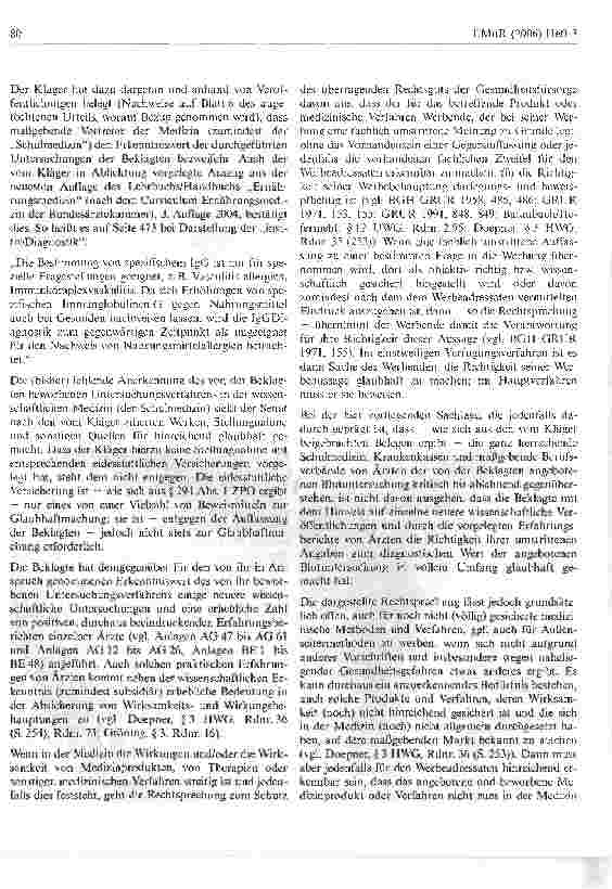 Vorschauseite 5: Blutuntersuchung zur Bestimmung einer Nahrungsmittelunverträglichkeit
