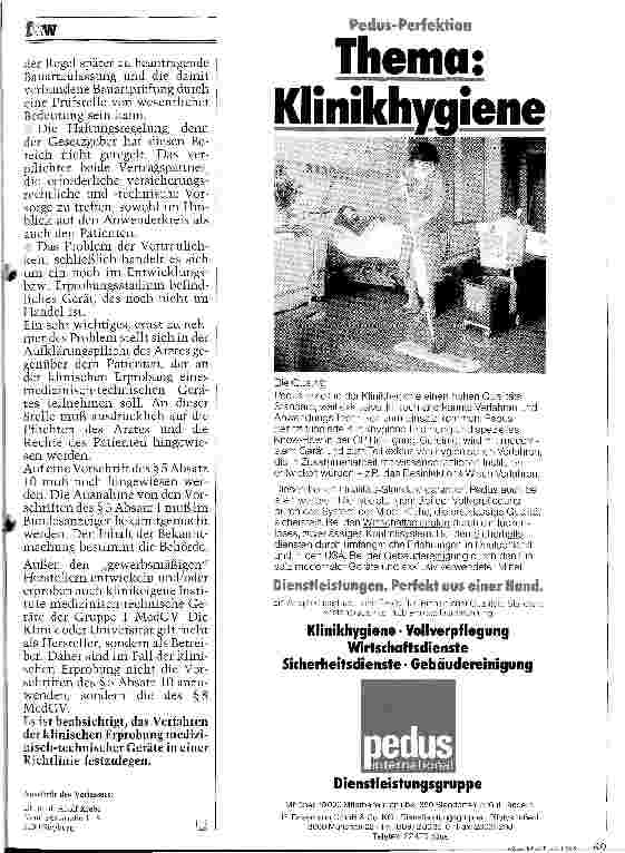 Vorschauseite 2: Verfahrensweise bei der klinischen Erprobung