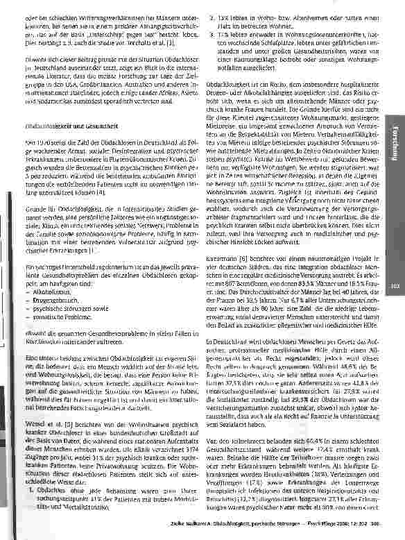 Vorschauseite 2: Obdachlosigkeit, psychische Störungen und Versorgungslücken