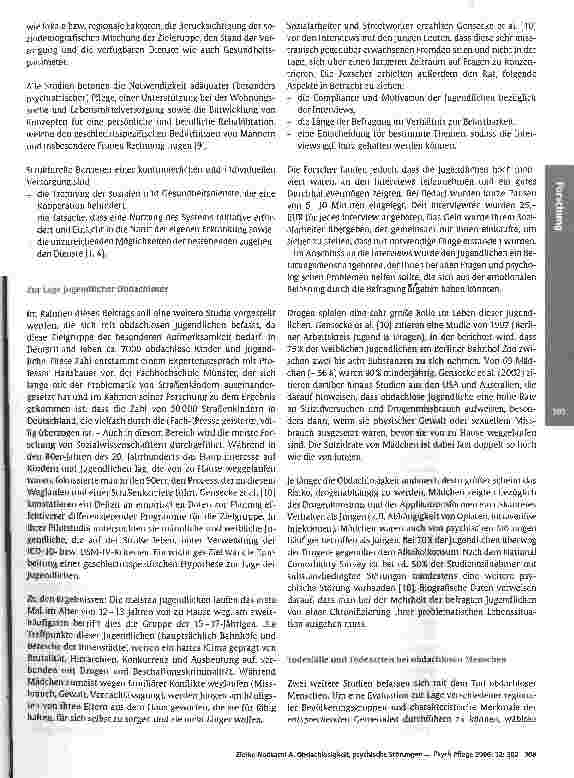 Vorschauseite 4: Obdachlosigkeit, psychische Störungen und Versorgungslücken