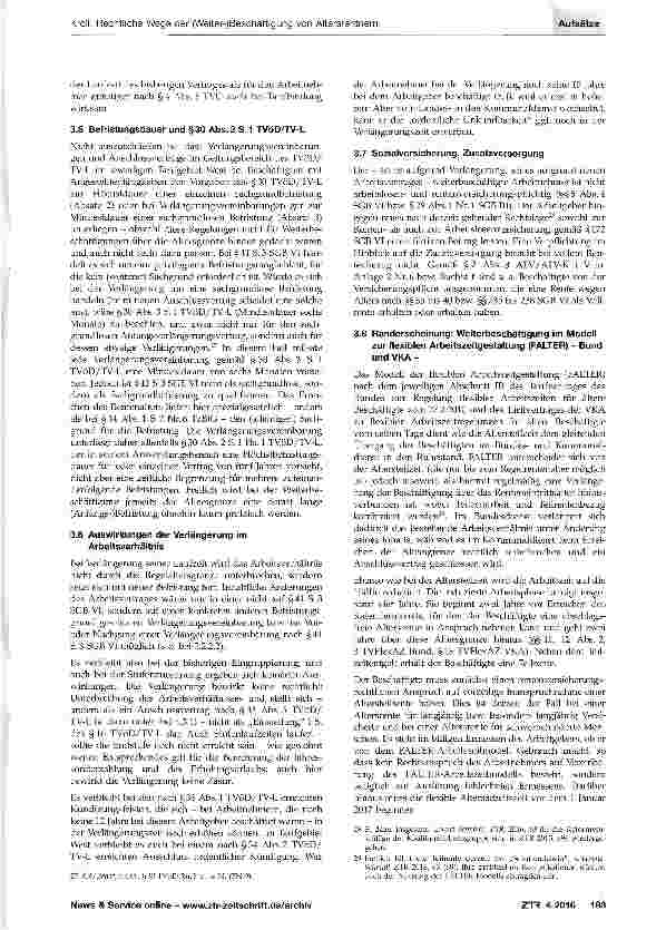 Vorschauseite 5: Rechtliche Wege der (Weiter-)Beschäftigung von Altersrentnern