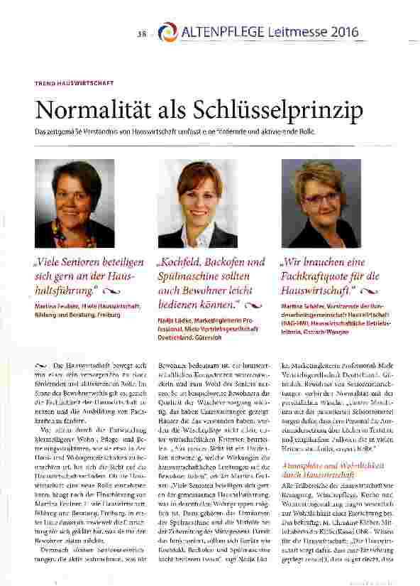 Vorschauseite 1: Normalität als Schlüsselprinzip