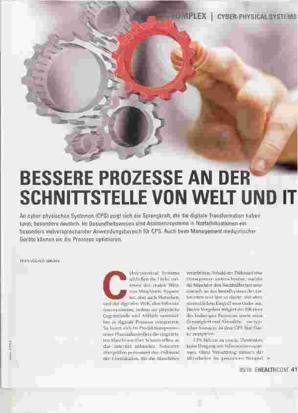 Vorschauseite 1: PROZESSE AN DER SCHNinSTELLE VON WELT UND IT