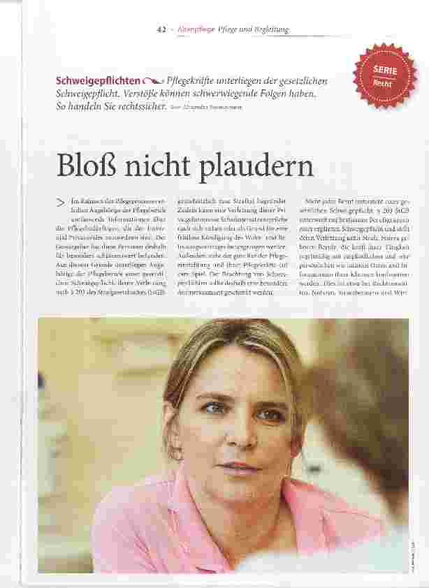 Vorschauseite 1: Bloß nicht plaudern