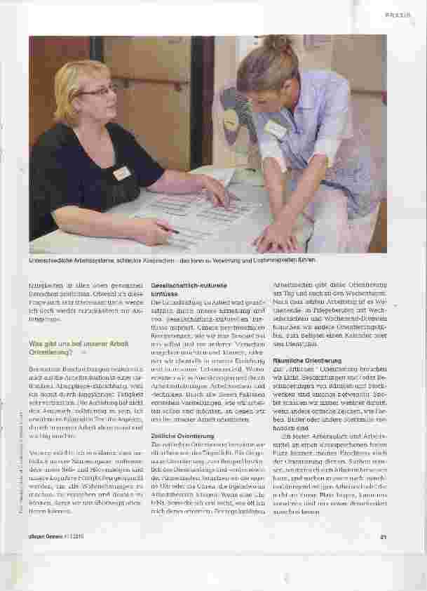 Vorschauseite 2: Was gibt uns bei der Arbeit Orientierung?