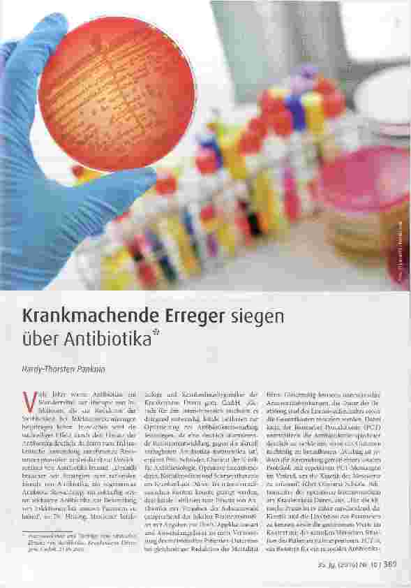 Vorschauseite 1: Krankmachende Erreger siegen über Antibiotika