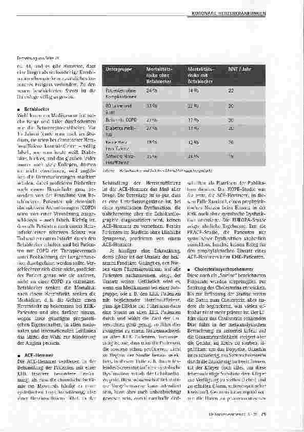 Vorschauseite 3: Was nutzt die Therapie der koronaren Herzkrankheit?