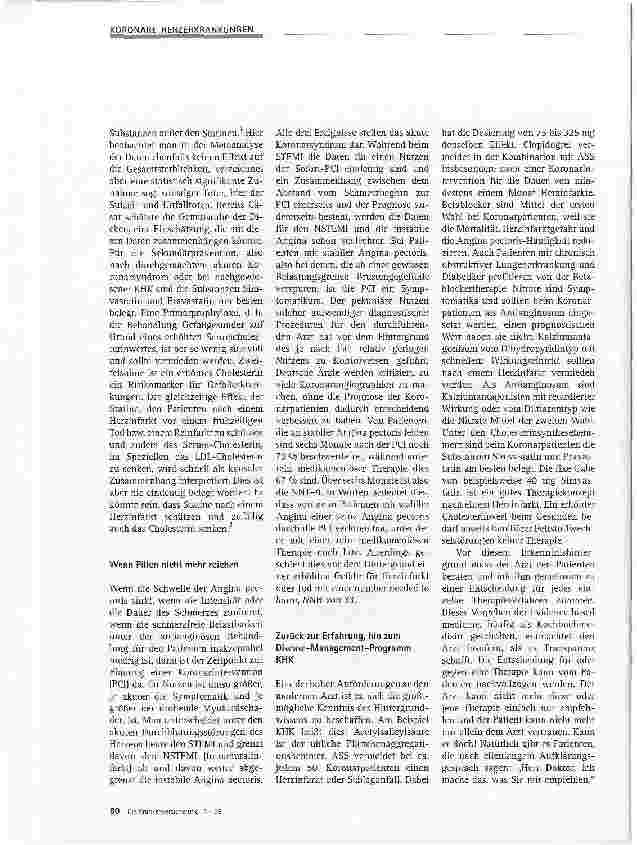 Vorschauseite 4: Was nutzt die Therapie der koronaren Herzkrankheit?