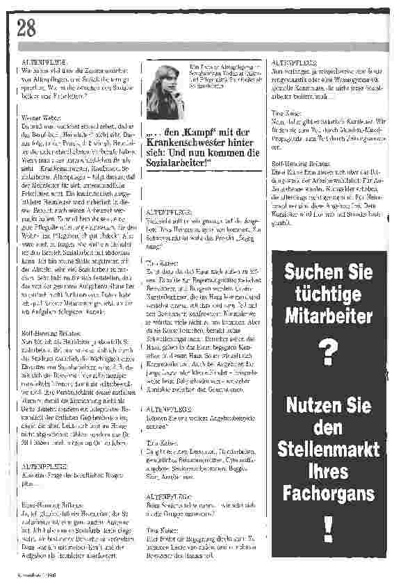 Vorschauseite 3: Soziale Arbeit im Altenheim