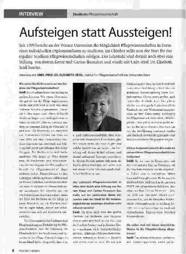 Vorschauseite 1: Aufsteigen statt Aussteigen!
