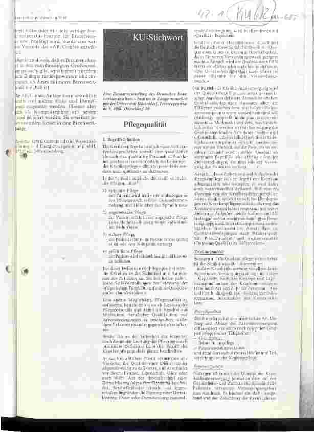Vorschauseite 1: Pflegequalität Eine Zusammenstellung