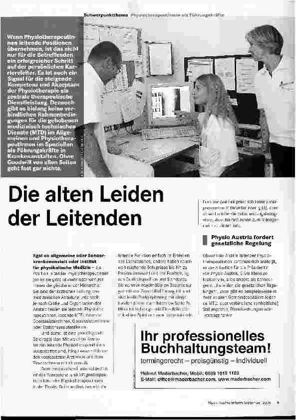 Vorschauseite 1: Die alten Leiden der Leitenden