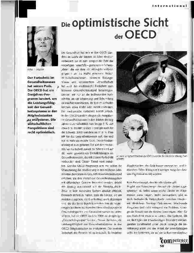 Vorschauseite 1: Die optimistische Sicht der OECD
