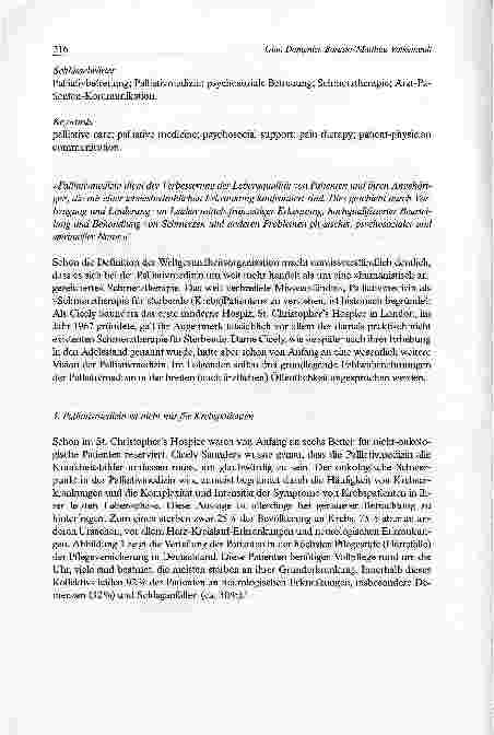 Vorschauseite 2: Palliativmedizin -weit mehr als nur Schmerztherapie