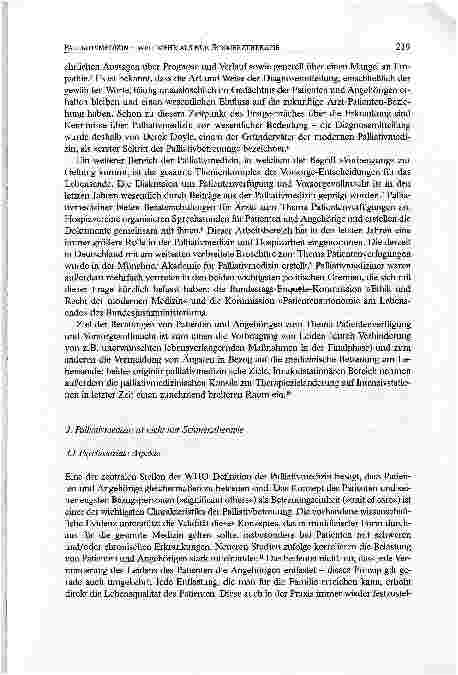 Vorschauseite 5: Palliativmedizin -weit mehr als nur Schmerztherapie