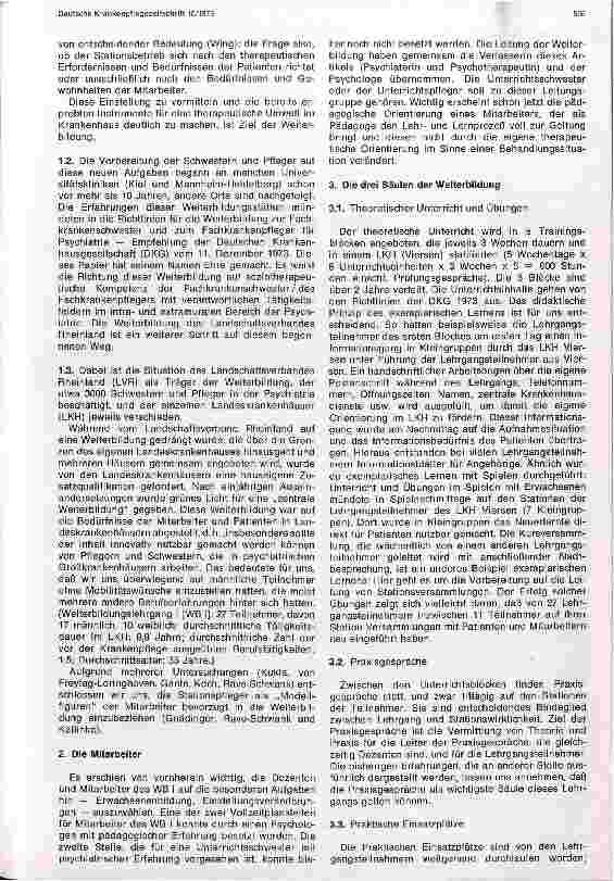 Vorschauseite 2: Die Weiterbildung zur Fachkrankenschwester/ zum Fachkrankenpfleger für Psychiatrie im Landschaftsverband Rheinland