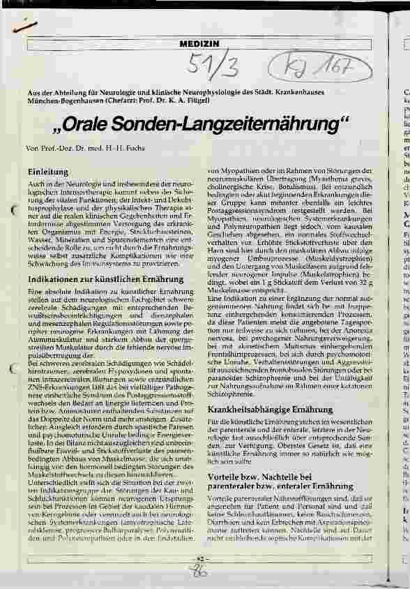 Vorschauseite 1: Orale Sonden-Langzeiternährung