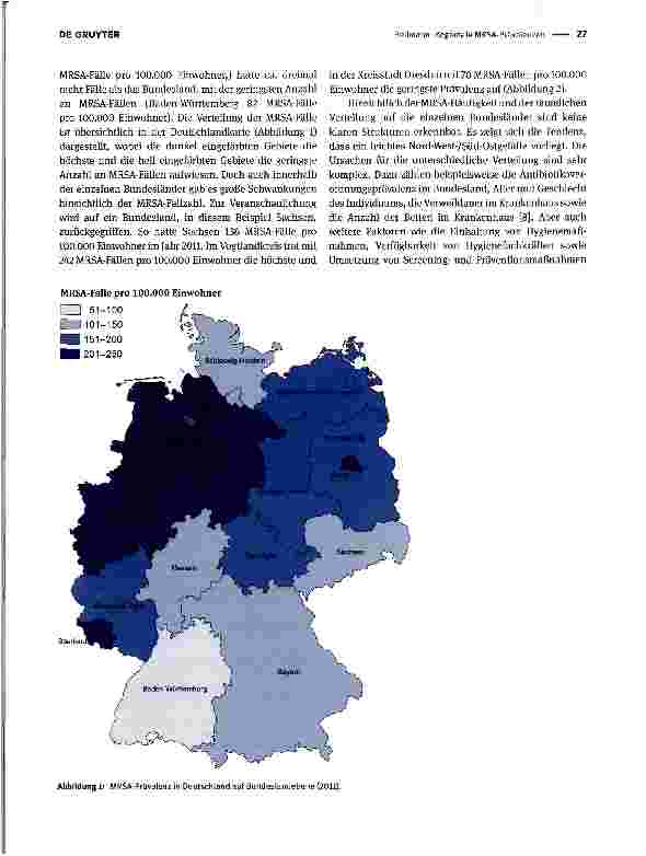 Vorschauseite 2: Regionale MRSA-Prävalenzen