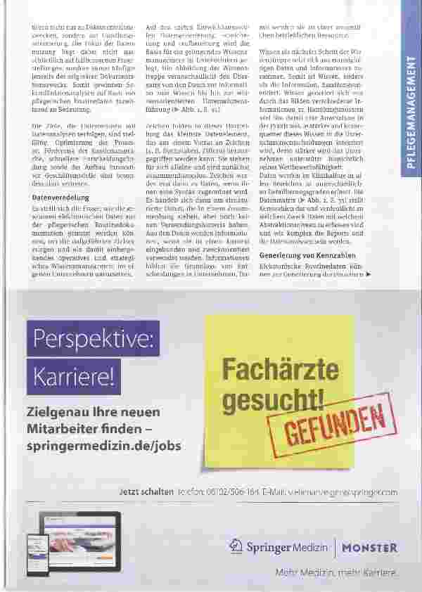 Vorschauseite 2: Von den pflegerischen (Routine-)Daten zum Wissen