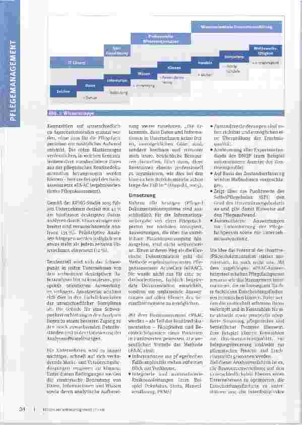 Vorschauseite 3: Von den pflegerischen (Routine-)Daten zum Wissen