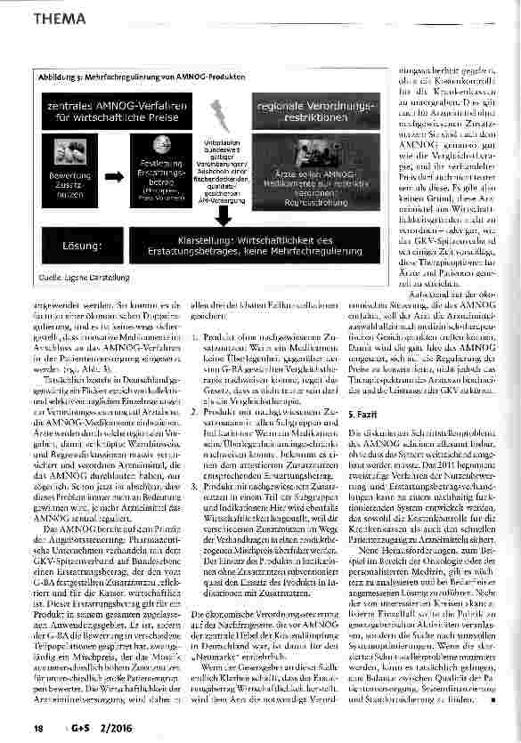 Vorschauseite 4: Das AMNOG besser in die Versorgung einpassen