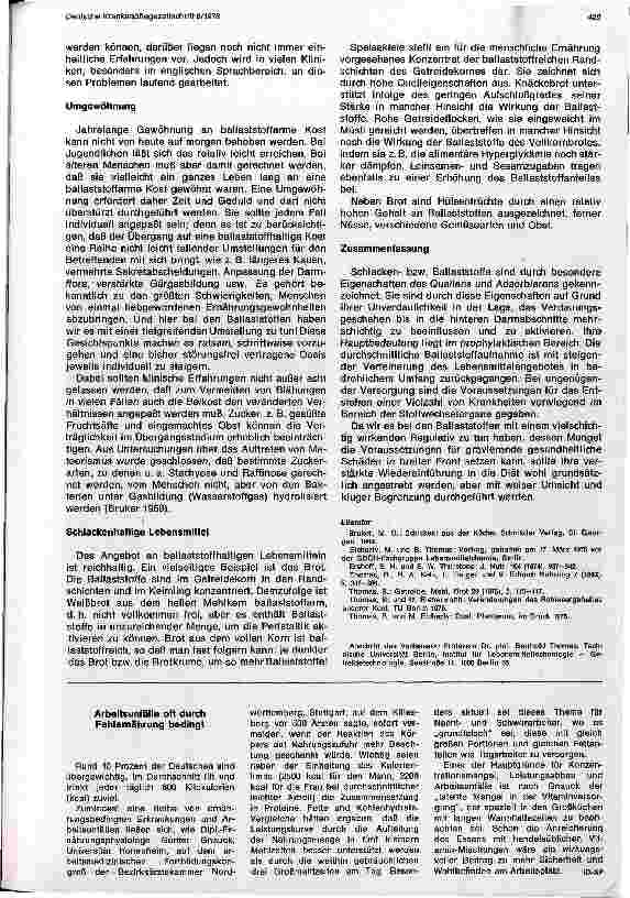 Vorschauseite 5: Schlackenreiche Kost als Diätform