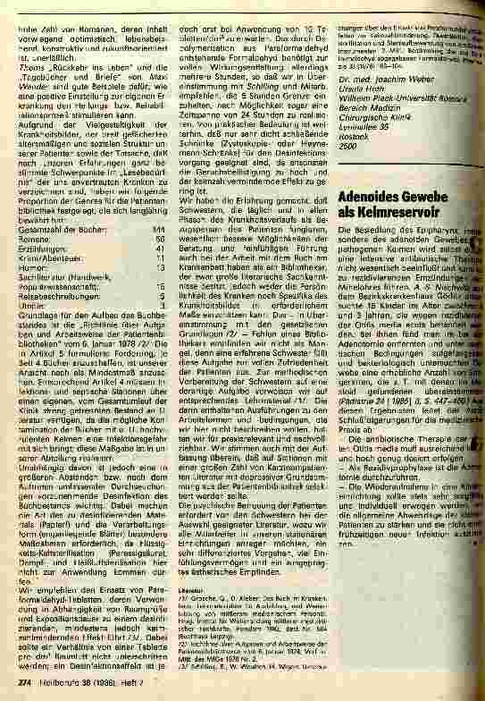 Vorschauseite 2: Die Patientenbibliothek auf einer septisch-chirurgischen Station